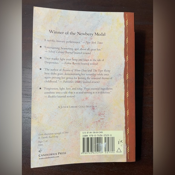 3 for $12: The Tale of Despereaux by Timothy Basil Ering - Picture 2 of 4